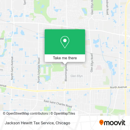 Jackson Hewitt Tax Service map