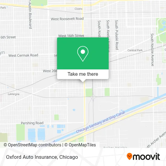Oxford Auto Insurance map