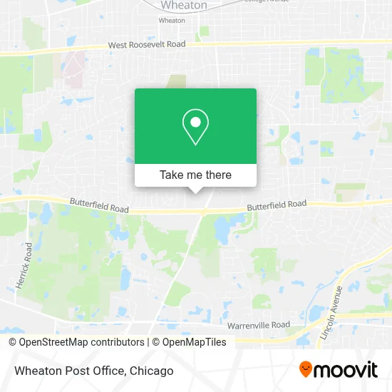 Wheaton Post Office map