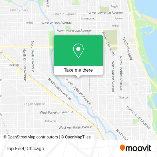 Top Feet map