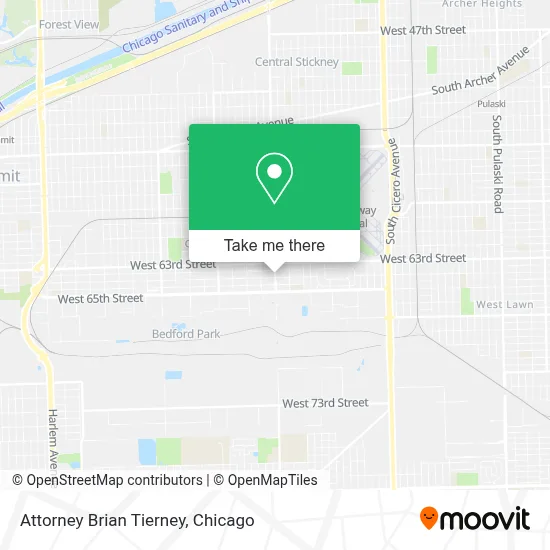 Attorney Brian Tierney map