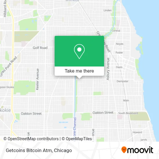 Getcoins Bitcoin Atm map