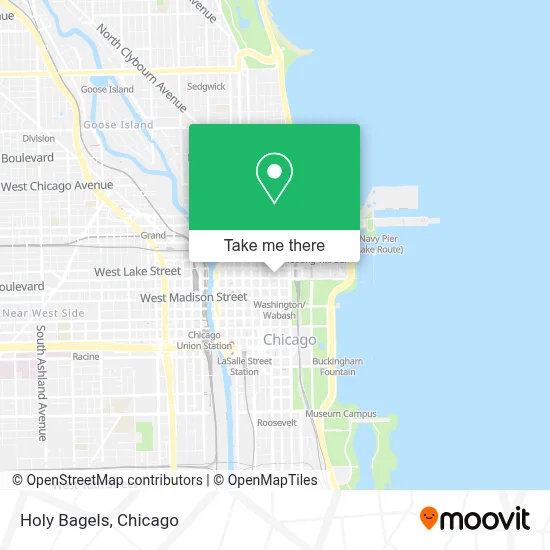 Holy Bagels map
