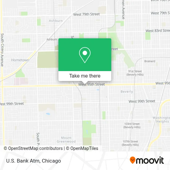 U.S. Bank Atm map