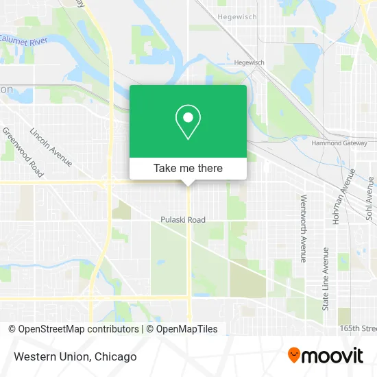 Western Union map