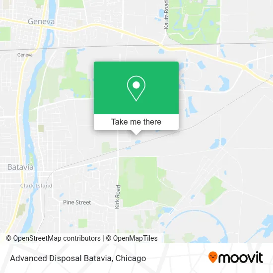 Advanced Disposal Batavia map