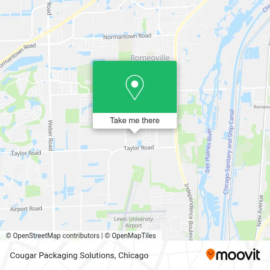 Cougar Packaging Solutions map
