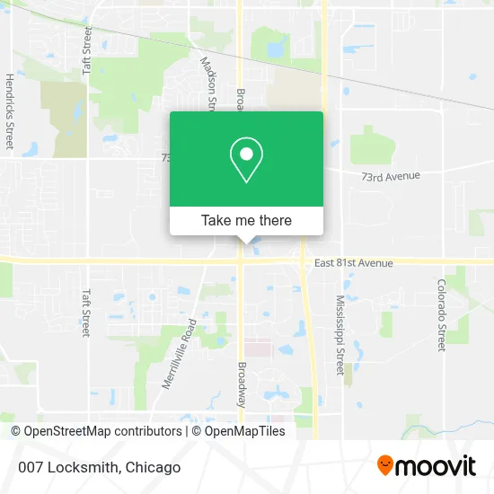 007 Locksmith map