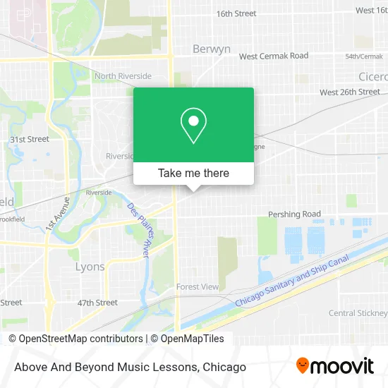 Above And Beyond Music Lessons map