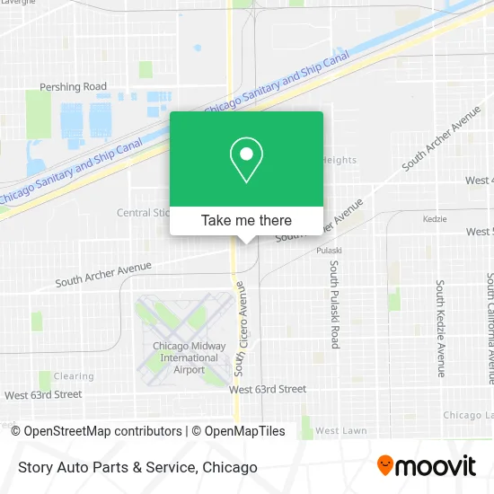 Story Auto Parts & Service map