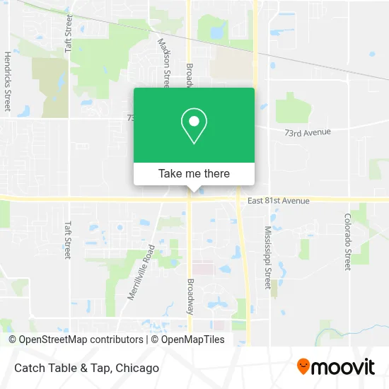 Catch Table & Tap map