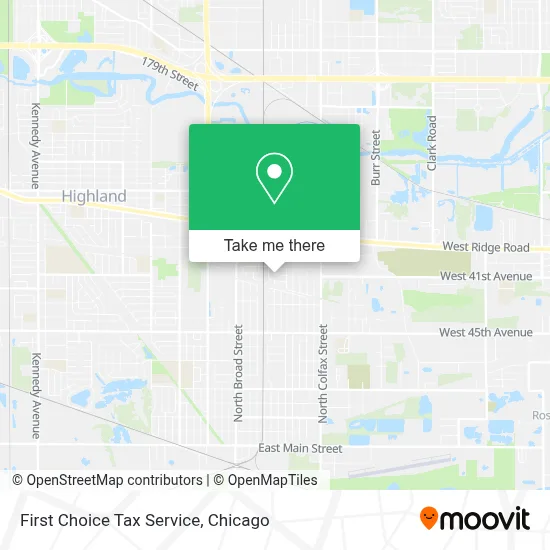 First Choice Tax Service map