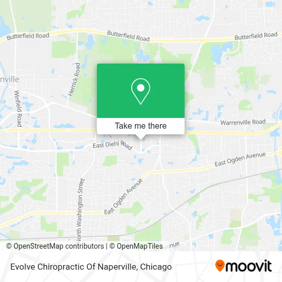 Evolve Chiropractic Of Naperville map