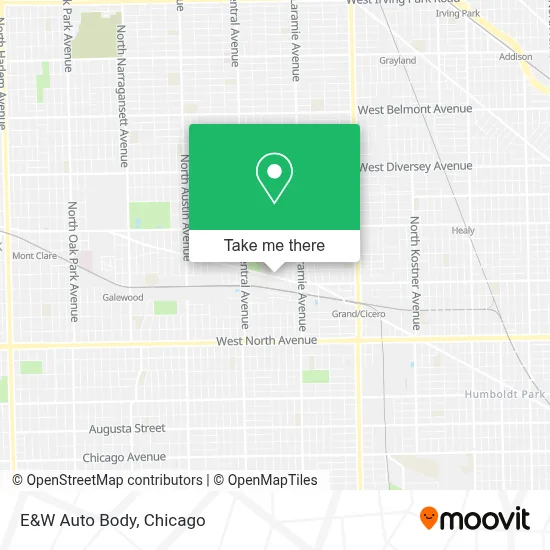 E&W Auto Body map