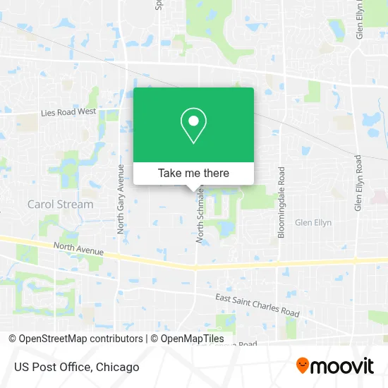 Us Post Office map