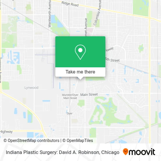 Indiana Plastic Surgery: David A. Robinson map