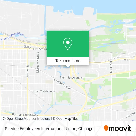 Service Employees International Union map