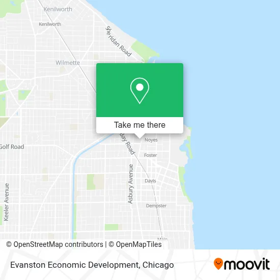 Evanston Economic Development map