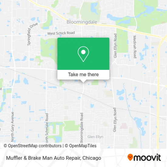 Muffler & Brake Man Auto Repair map