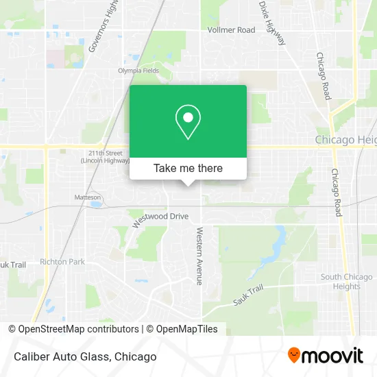 Caliber Auto Glass map