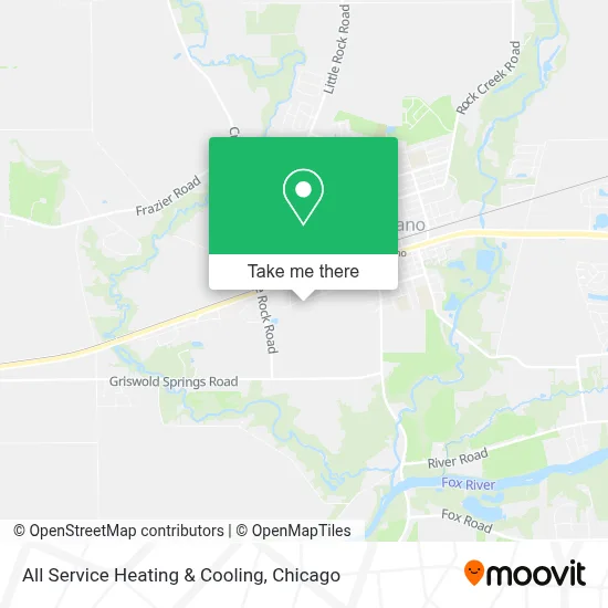 All Service Heating & Cooling map