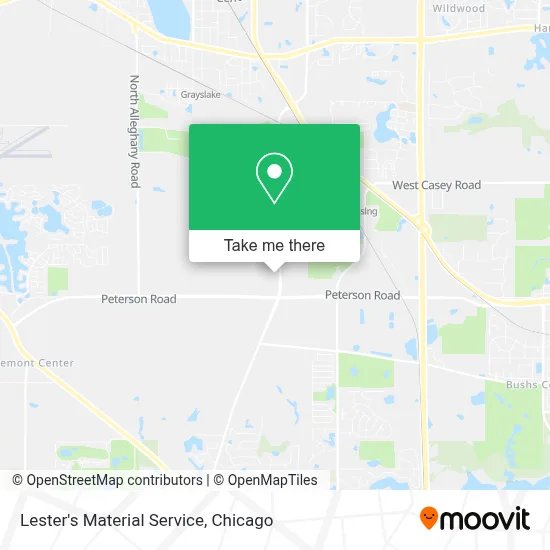 Lester's Material Service map