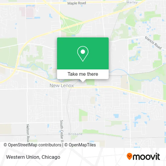 Western Union map