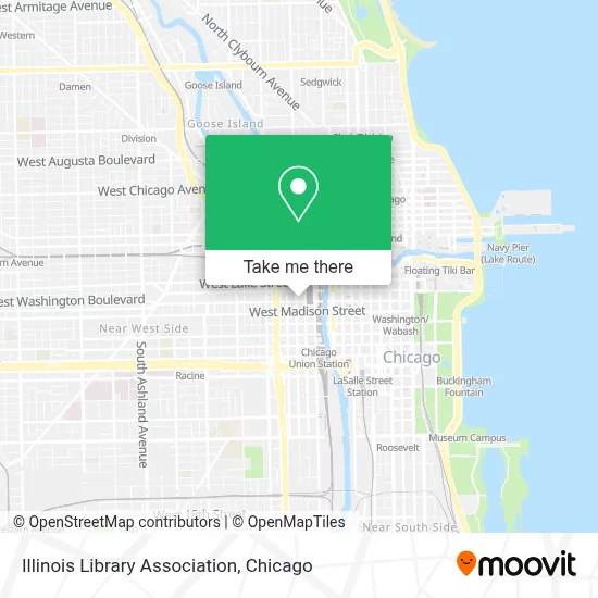 Illinois Library Association map