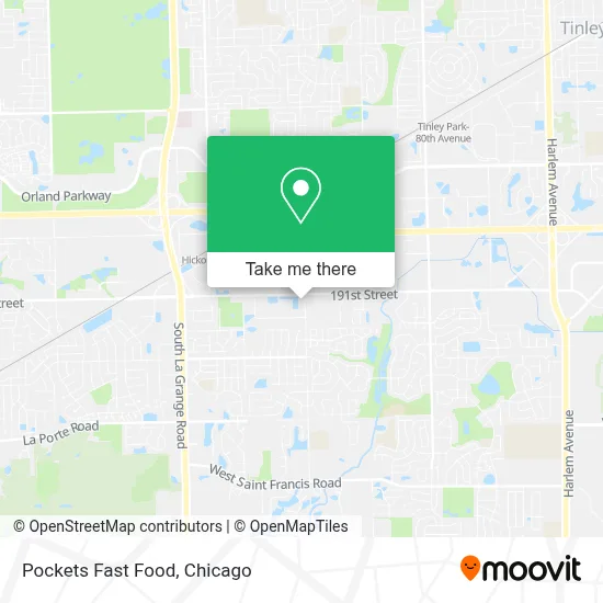 Pockets Fast Food map