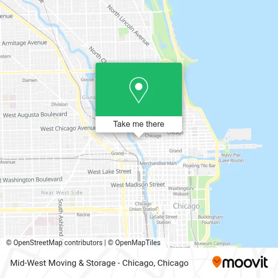 Mid-West Moving & Storage - Chicago map