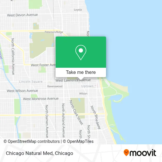 Chicago Natural Med map
