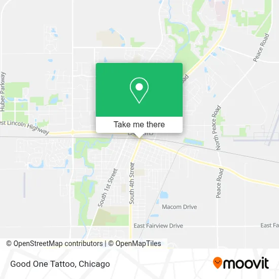 Good One Tattoo map