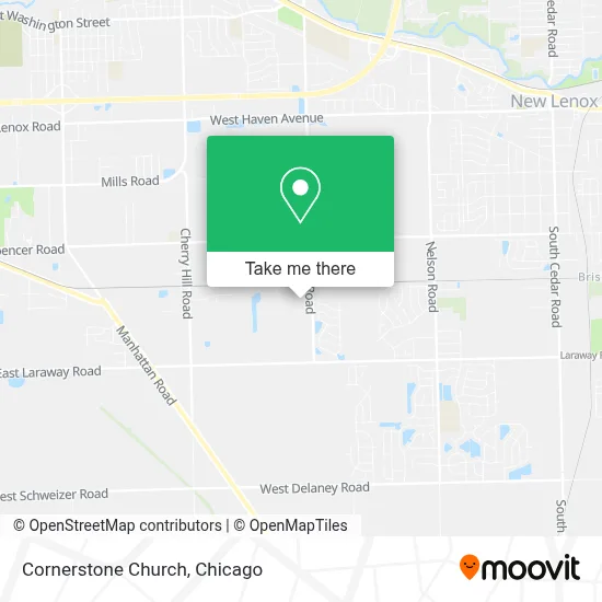 Cornerstone Church map
