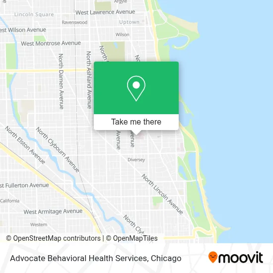 Advocate Behavioral Health Services map