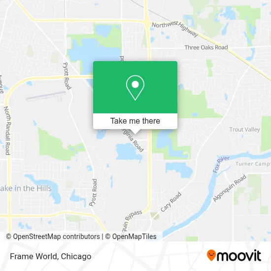 Frame World map