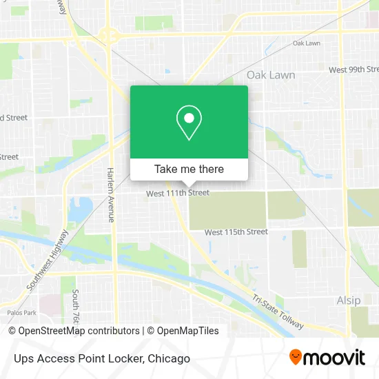 Ups Access Point Locker map