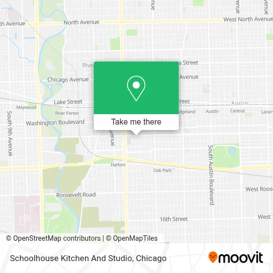 Schoolhouse Kitchen And Studio map