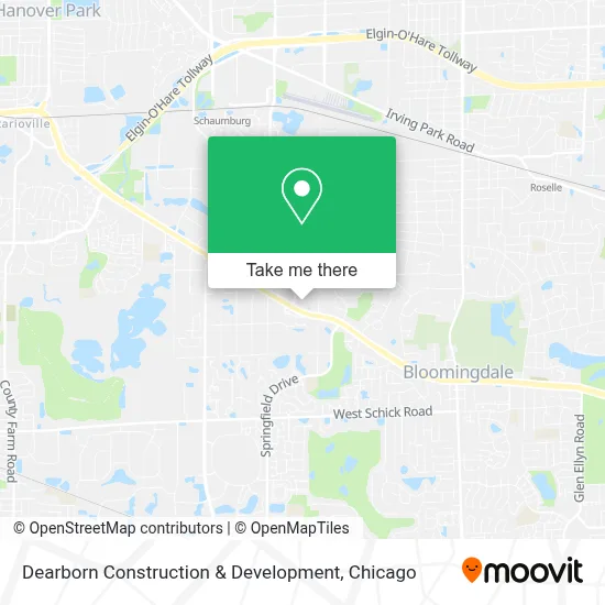 Dearborn Construction & Development map