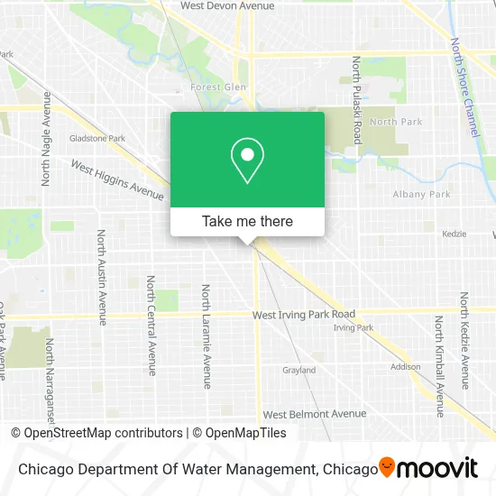 Chicago Department Of Water Management map