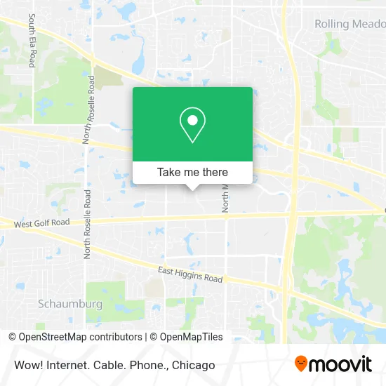 Wow! Internet. Cable. Phone. map