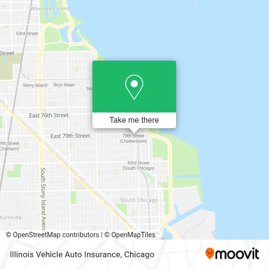 Illinois Vehicle Auto Insurance map