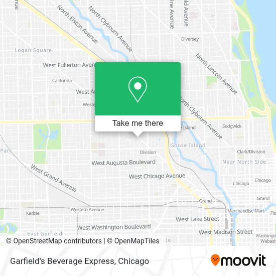 Garfield's Beverage Express map