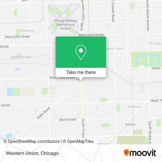 Western Union map