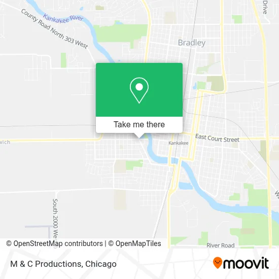 M & C Productions map