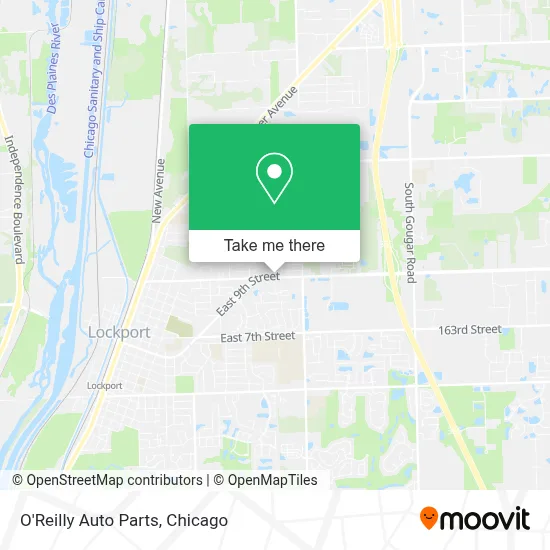 O'Reilly Auto Parts map