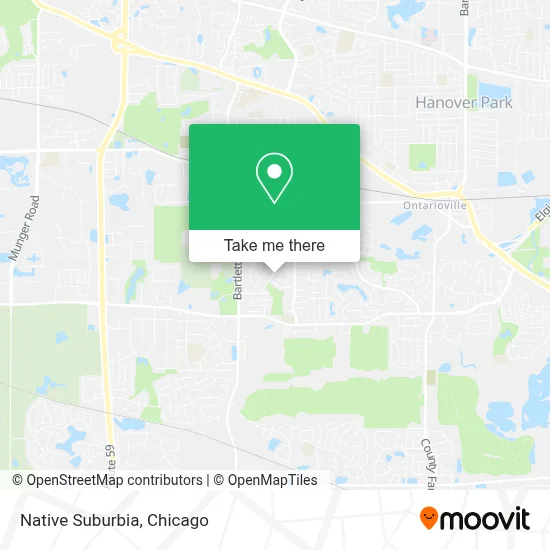 Native Suburbia map