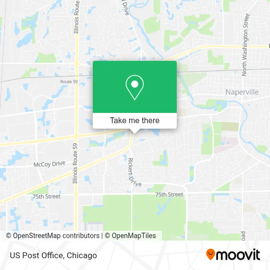 Us Post Office map