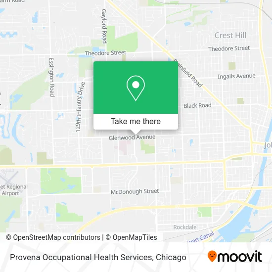 Provena Occupational Health Services map
