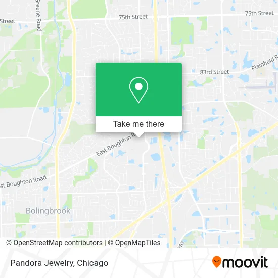Pandora Jewelry map