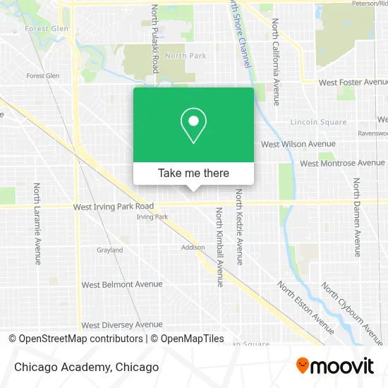 Chicago Academy map